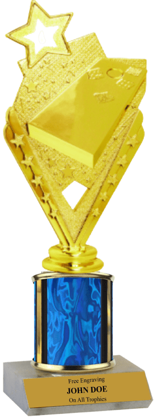 Single Column Cornhole Trophy