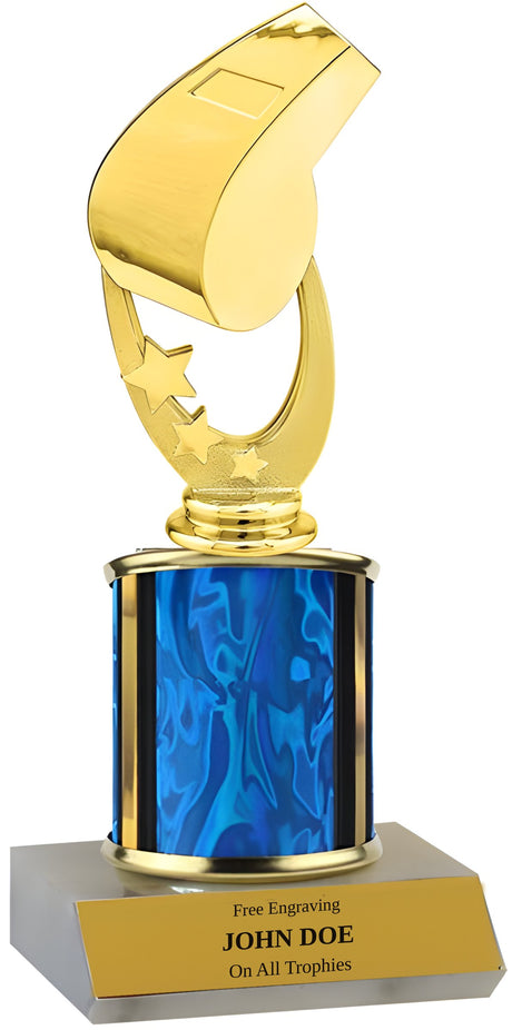 Single Column Leadership Trophy with Whistle