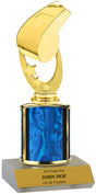 Single Column Leadership Trophy with Whistle