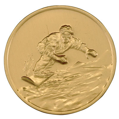 Snowboarding Litho Medal Insert