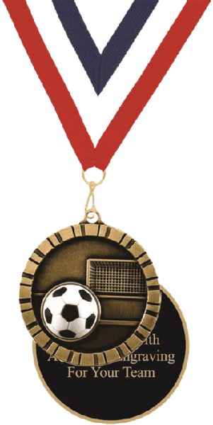 Soccer 3D Relief Medal