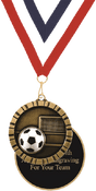 Soccer 3D Relief Medal
