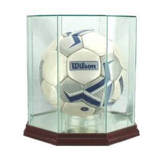 Soccer Ball Display Case (Glass, Octagon)