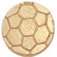 Gold Soccer Ball Letter Pin