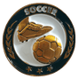 Soccer Gold Enamel Lapel Pin