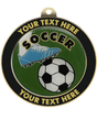 Soccer Insert Medal with Personalized Rim