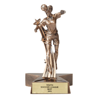 Girls Resin Soccer Trophy