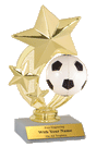 Soccer Spinner Participation Trophy