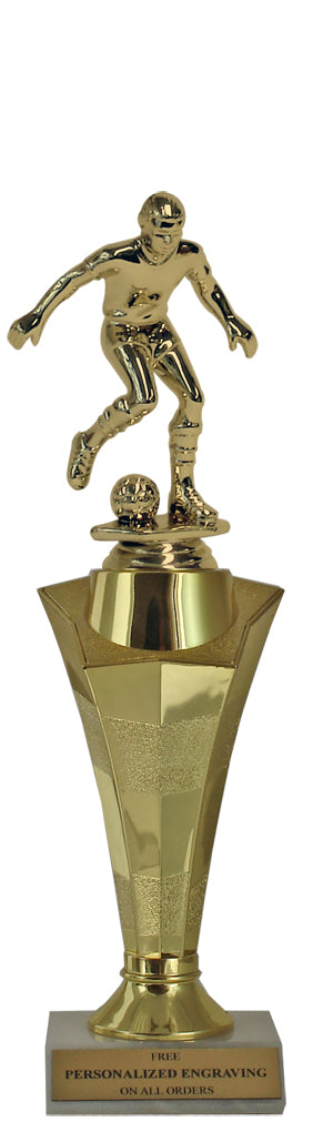 Soccer Star Column Trophy