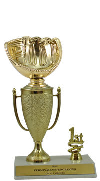 Softball Glove 1st, 2nd and 3rd Place Award Cup Trophy