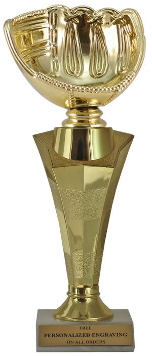 Softball Glove Star Column Trophy