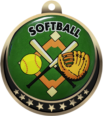 Softball Insert Medal