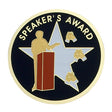 Speaker's Award Medal Insert (Etched)
