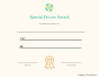Special Person Certificate - Free Template