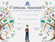 Special Teacher Certificate - Free Template - Design 2