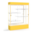 Spirit Goldenrod Display Case (Lighted), Mirror Back w/ Champagne aluminum frame finish, 80"H x 60"W x 16"D