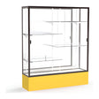 Spirit Goldenrod Display Case (Unighted), Mirror Back w/ Dark Bronze aluminum frame finish, 72"H x 60"W x 16"D