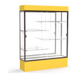 Spirit Goldenrod Display Case (Lighted), Mirror Back w/ Dark Bronze aluminum frame finish, 80"H x 60"W x 16"D