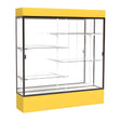 Spirit Goldenrod Display Case (Lighted), Mirror Back w/ Dark Bronze aluminum frame finish, 80"H x 72"W x 16"D