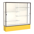 Spirit Goldenrod Display Case (Unighted), Plaque Fabric Back w/ Dark Bronze aluminum frame finish, 72"H x 72"W x 16"D