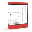 Spirit Red Display Case (Lighted), Mirror Back w/ Dark Bronze aluminum frame finish, 80"H x 60"W x 16"D
