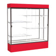Spirit Red Display Case (Lighted), Mirror Back w/ Dark Bronze aluminum frame finish, 80"H x 72"W x 16"D