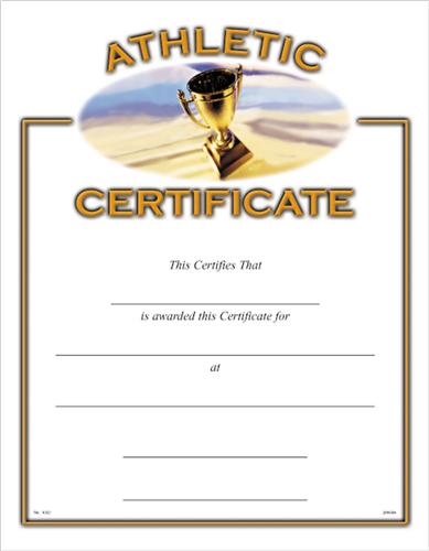 General Athletic Certificate