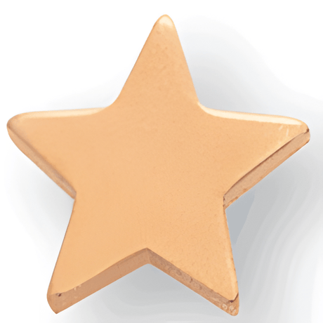 Flat Star - 1/2 Inch Gold
