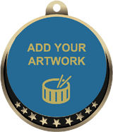 Star Medal with Custom Logo Insert
