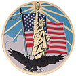 Statue Of Liberty Litho Medal Insert