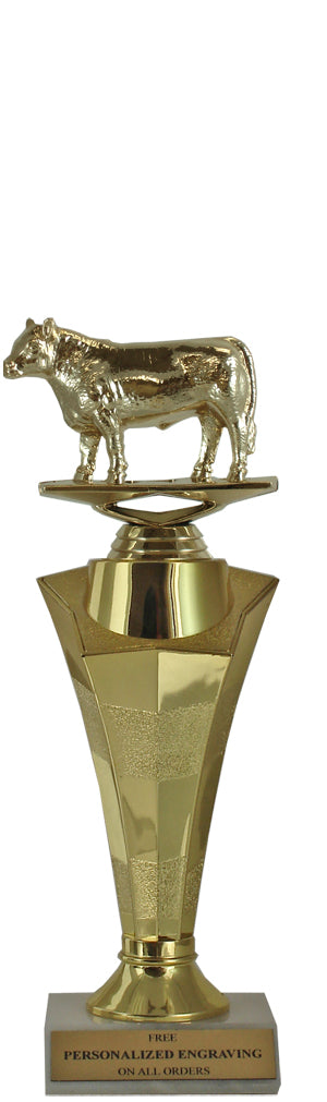 Steer Star Column Trophy
