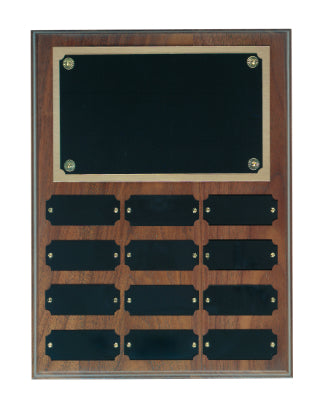 Step Edge Walnut 12 Nameplate Plaque
