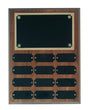 Step Edge Walnut 12 Nameplate Plaque