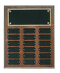 Step Edge Walnut Perpetual Name Plaque (18 Nameplates)