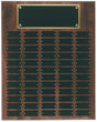 Large Step Edge Walnut Perpetual Name Plaque (60 Nameplates)