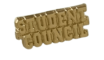 Student Council Gold Enamel Lapel Pin