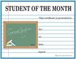 Student of the Month Award Certificate - Free Template