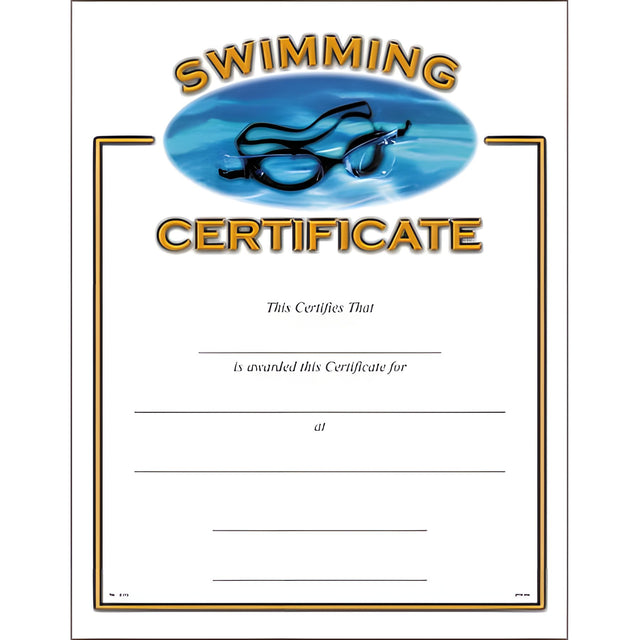 Swimming Certificate