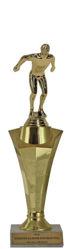 Swimming Star Column Trophy
