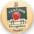 Teacher Recognition Award Medal Insert (Etched)