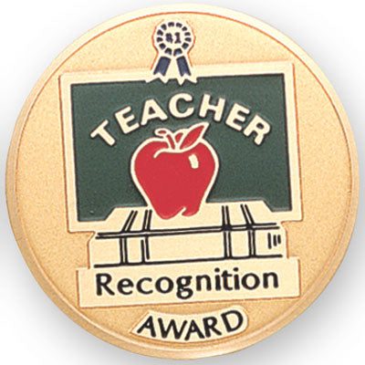 Teacher Recognition Award Medal Insert (Etched)