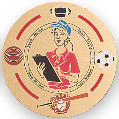 Team Mother Medal Insert (Etched)
