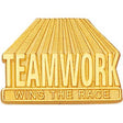 Teamwork Wins The Race Lapel Pin