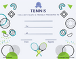 Tennis Award Certificate - Free Template