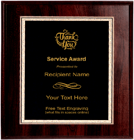 Thank You Plaque