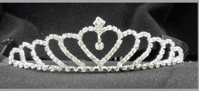 Homecoming Tiara with Heart Design