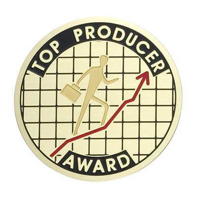 Top Producer Award Medal Insert (Etched)