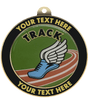 Track Insert Medal with Personalized Rim