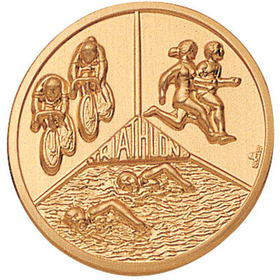 Triathlon Litho Medal Insert