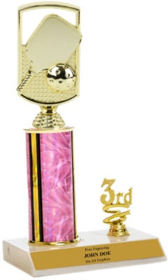 Pickleball 1st, 2nd and 3rd Place Trophy